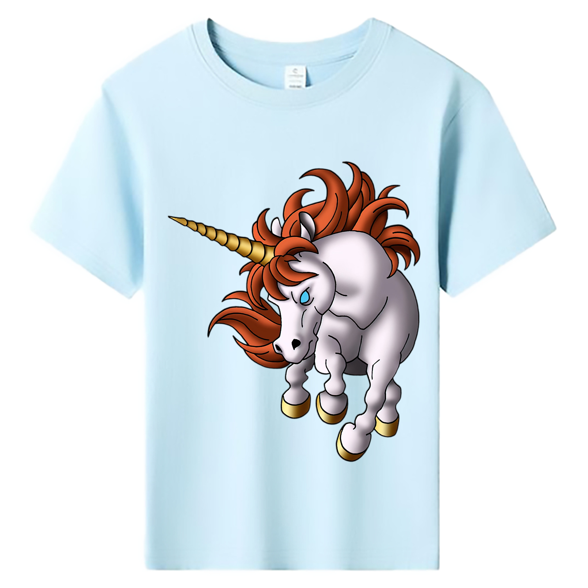 （画像用） ドラゴンクエスト Doragon Kuesuto Dragon Quest 綿100％キッズTシャツ（フロントプリント）